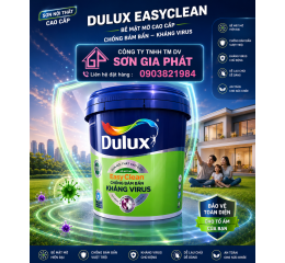 Dulux EasyClean Chống Bám Bẩn Kháng Virus – Bề Mặt Mờ E016M