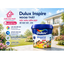 Dulux Inspire Ngoại Thất Sắc Màu Bền Đẹp Bề Mặt Mờ- Z98