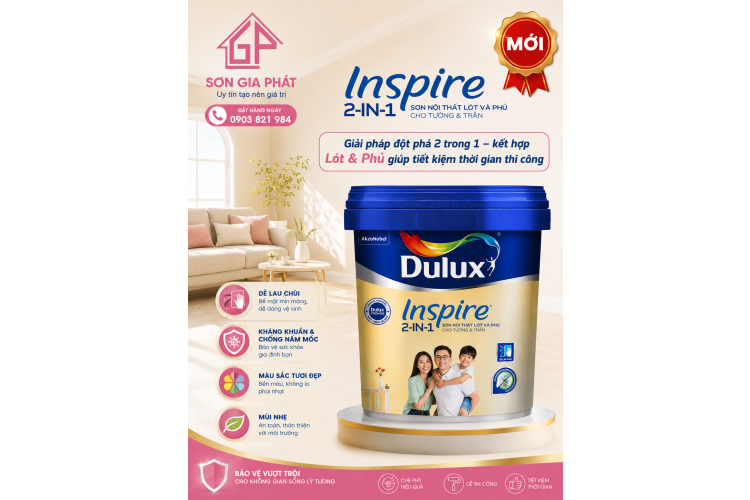 Sơn Dulux Inspire 2IN1- Mới