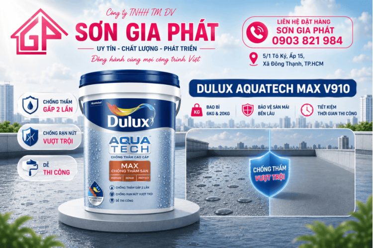 Chống thấm Sàn DULUX AQUATECH MAX V910