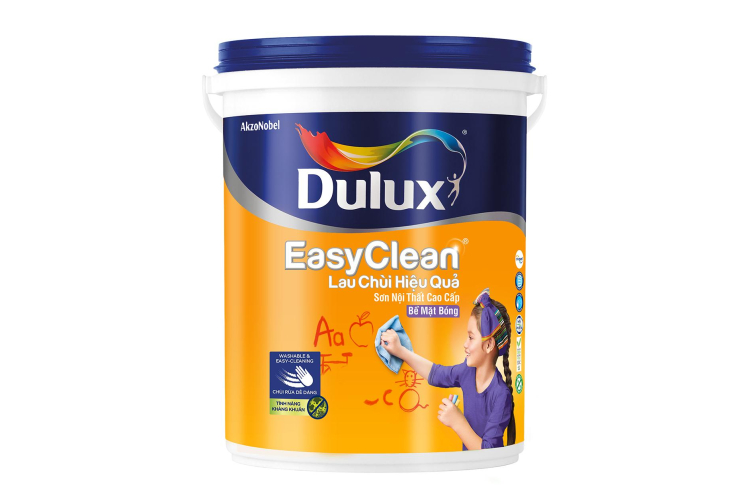 Dulux EasyClean Lau Chùi Hiệu Quả Bề Mặt Mờ
