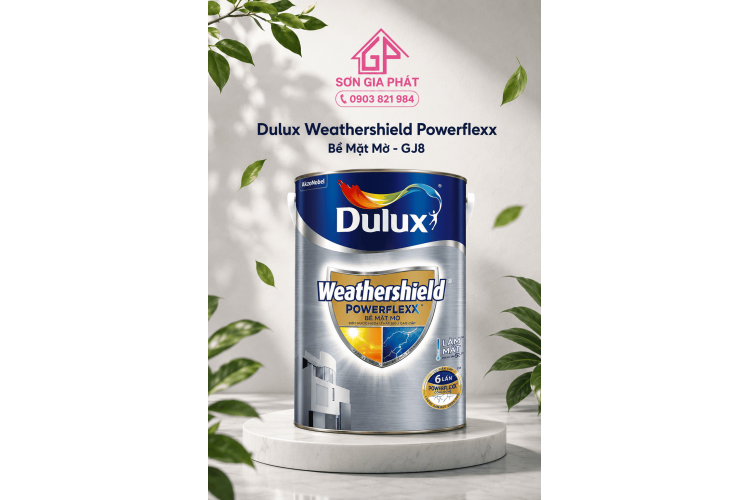 Dulux Weathershield Powerflexx Bề Mặt Mờ- GJ8