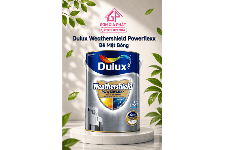 Dulux Weathershield Powerflexx Bề Mặt Bóng – GJ8B