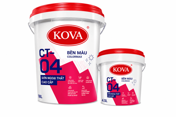 Sơn ngoại thất cao cấp KOVA CT-04 BỀN MÀU (Mới)