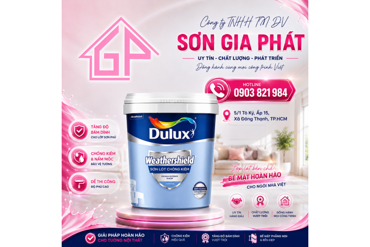 Sơn lót cao cấp ngoài trời DULUX WEATHERSHIELD CHỐNG KIỀM A936
