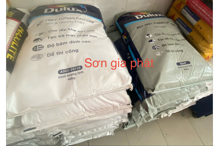 BỘT TRÉT TƯỜNG CAO CẤP TRONG NHÀ DULUX B347- 40KG